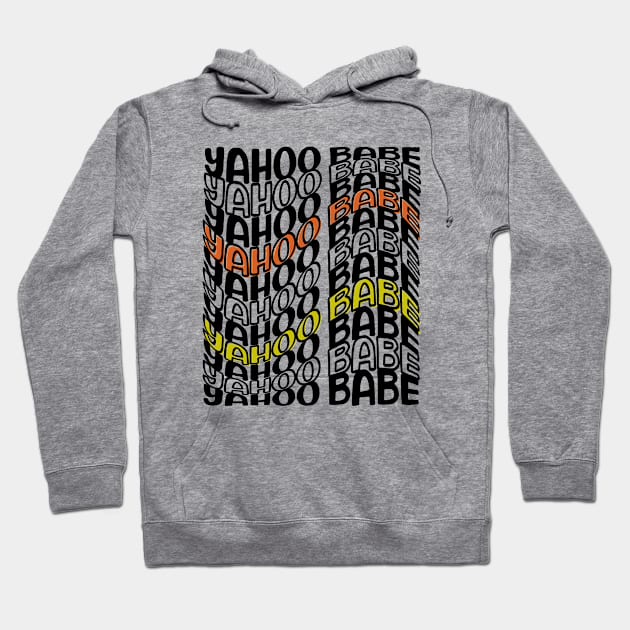 Yahoo Babe humour design Hoodie by Murmurshi